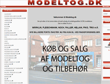 Tablet Screenshot of modeltog.dk